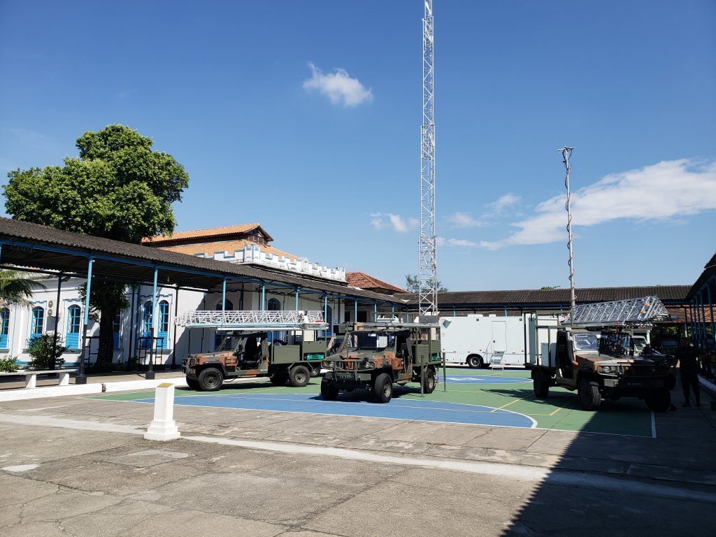 tower on military vehicle