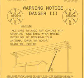 S6 Tower Safety Notice