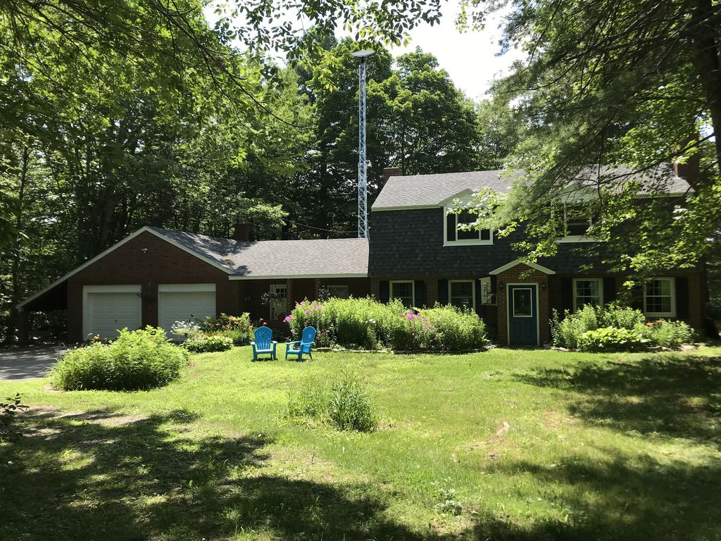 Starlink tower with trees
