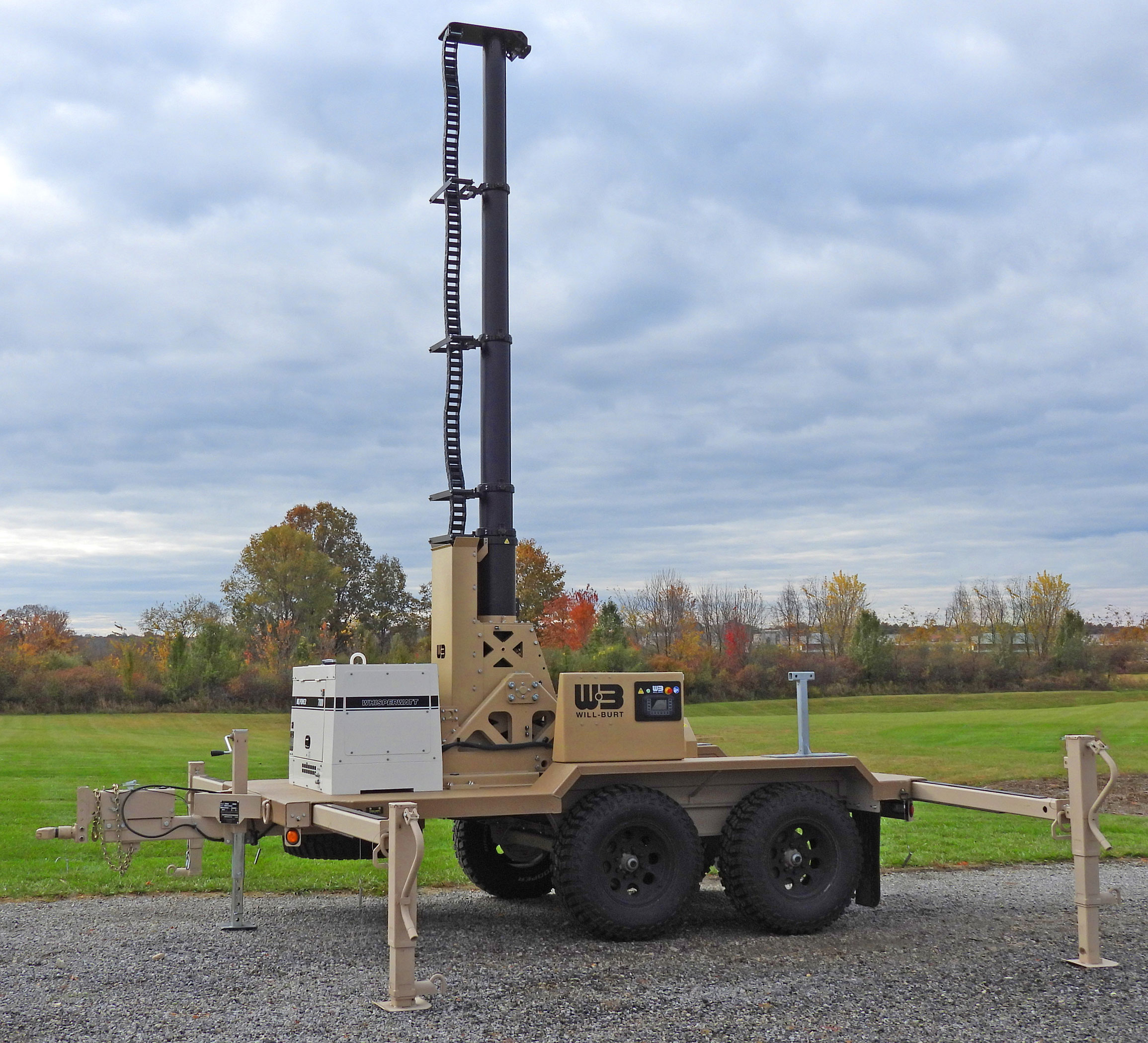 Integrated Telescoping Mast Tower Trailer
