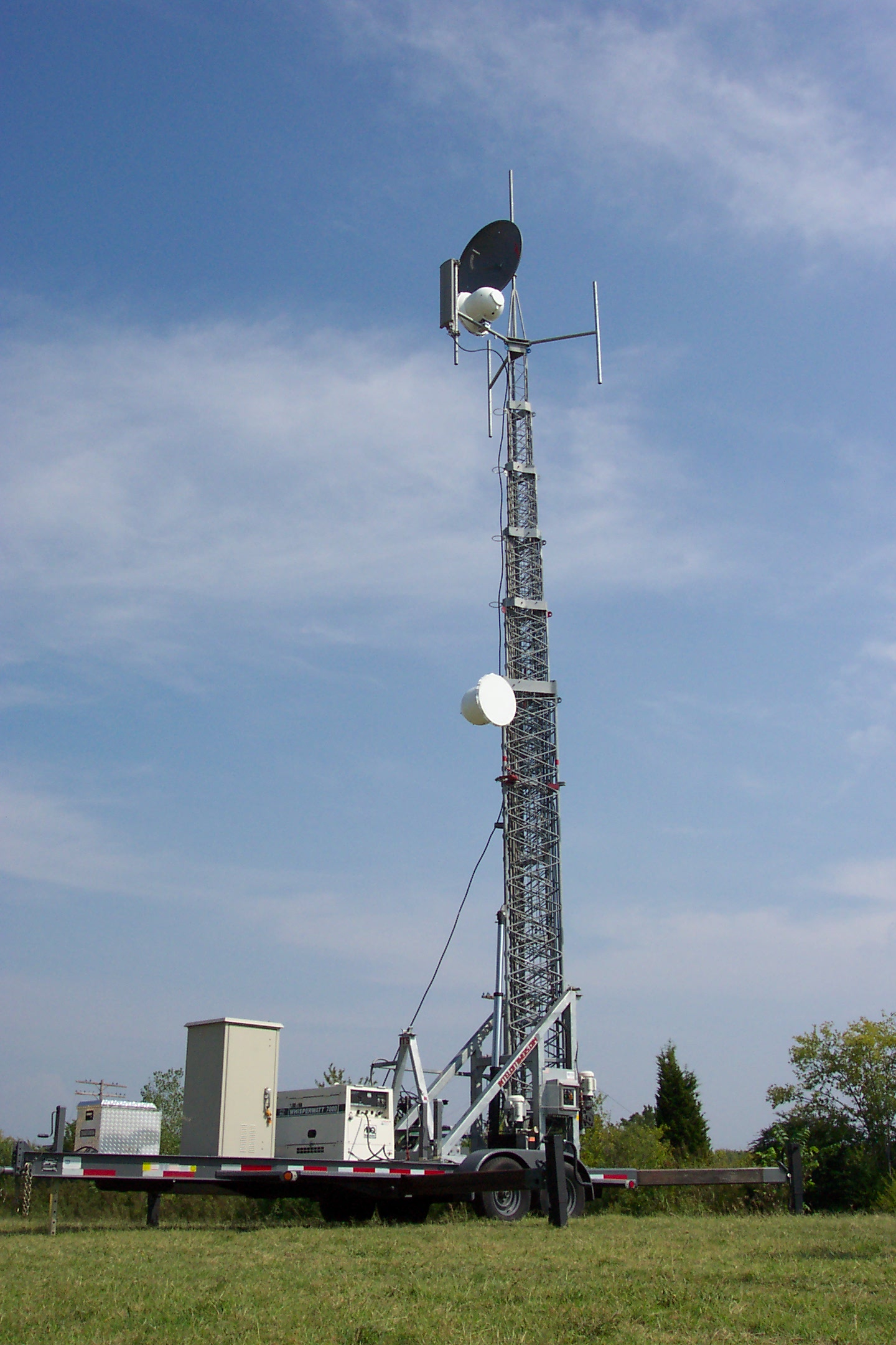 Integrated Telescoping Steel Tower Trailer